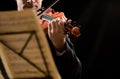 Solo violin performance Royalty Free Stock Photo