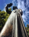 A Statue Solomon Naumovich Rabinovich in Kyiv - UKRAINE Royalty Free Stock Photo