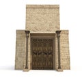 Solomons Temple on white. 3D illustration