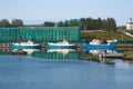 Solovetsky islands, Russia - August 10, 2019: Monastery vessels St. Nicholas, St. Philip and service and auxiliary vessel Pechak