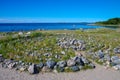 The Solovki, ancient stone labyrinths against the White Sea