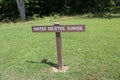 Solstice Sunrise Sign board at Serpernt Mound Royalty Free Stock Photo