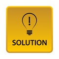 Solution button Royalty Free Stock Photo