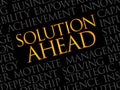 Solution ahead word cloud