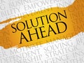 Solution ahead word cloud