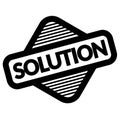 Solution black stamp