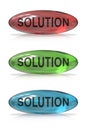 Solution button Royalty Free Stock Photo