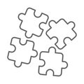 Solution, game, puzzle, strategy line icon