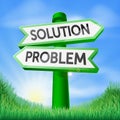 Solution problem decision sign