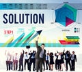 Solution Problem Solving Business Strategy Concept Royalty Free Stock Photo