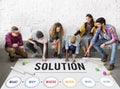 Solution Problem Solving Share Ideas Concept Royalty Free Stock Photo
