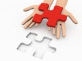 Solution Puzzle Royalty Free Stock Photo