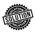 Solution rubber stamp