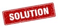 solution sign. solution grunge stamp. Royalty Free Stock Photo