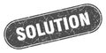 solution sign. solution grunge stamp. Royalty Free Stock Photo