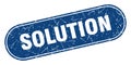 solution sign. solution grunge stamp. Royalty Free Stock Photo