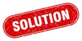 solution sign. solution grunge stamp. Royalty Free Stock Photo