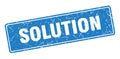 solution sign. solution grunge stamp. Royalty Free Stock Photo