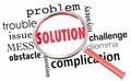 Solution Solve Problem Issue Resolution Magnifying Glas Royalty Free Stock Photo