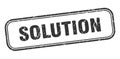 solution stamp. solution square grunge sign Royalty Free Stock Photo
