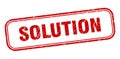 solution stamp. solution square grunge sign Royalty Free Stock Photo