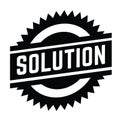 Solution stamp on white