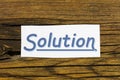 Solution strategy business communication technology teamwork creative success difficult development