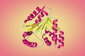 Solution structure of an essential CMP kinase of Streptococcus pneumoniae. Ribbons diagram in secondary structure