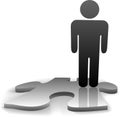 Solution Symbol Person Jigsaw Puzzle Piece