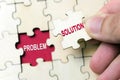 Solution to problem concept Royalty Free Stock Photo