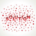 Solution word with in alphabets