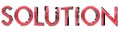 Solution 3d word Royalty Free Stock Photo
