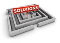 Solutions Labyrinth Royalty Free Stock Photo