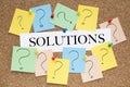 SOLUTIONS Royalty Free Stock Photo