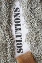 Solutions -- treasure word series Royalty Free Stock Photo