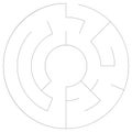 Solvable maze labyrinth vector ilustration Royalty Free Stock Photo