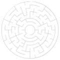 Solvable maze labyrinth vector ilustration Royalty Free Stock Photo