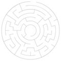Solvable maze labyrinth vector ilustration Royalty Free Stock Photo