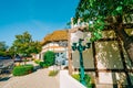 Solvang, architecture and street view. Popular touristic destination, Solvang Village in Santa Barbara County, California