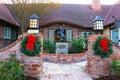 Solvang, CA, USA - 16 Dec 2022: ElverhÃ¸j Museum of History and Art, decorated for Christmas. Royalty Free Stock Photo