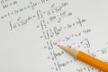 Solve a college Mathematics problem Royalty Free Stock Photo