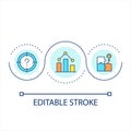 Solve problem loop concept icon Royalty Free Stock Photo