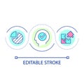 Solve problem loop concept icon Royalty Free Stock Photo