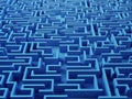 Solved Maze puzzle Royalty Free Stock Photo