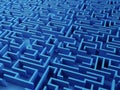 Solved Maze puzzle Royalty Free Stock Photo