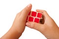 Solved Puzzle rubik cube