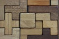 Solved wooden puzzle