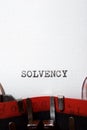 Solvency concept view Royalty Free Stock Photo