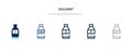 Solvent icon in different style vector illustration. two colored and black solvent vector icons designed in filled, outline, line
