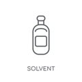 Solvent linear icon. Modern outline Solvent logo concept on whit